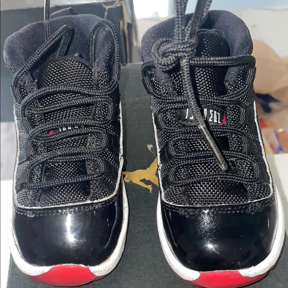 Kids Black and Red Sneakers